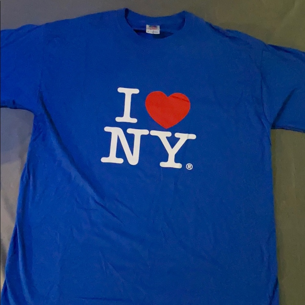 I Love NY T-Shirt - Fruit of the Loom -Blue